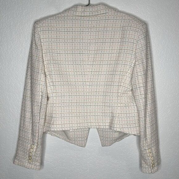 NWT Veronica Beard DIEGO DICKEY JACKET
COLOR IVORY MULTI Tweed Dickey Size 14 - Picture 6 of 16